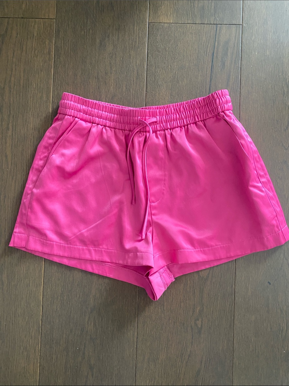 Zara Bubblegum Pink Satin Effect Shorts